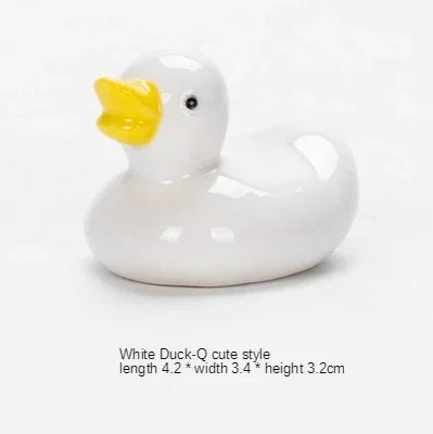 1-5pcs Funny Duck Ceramic Crafts Chopstick Shelf Resturant