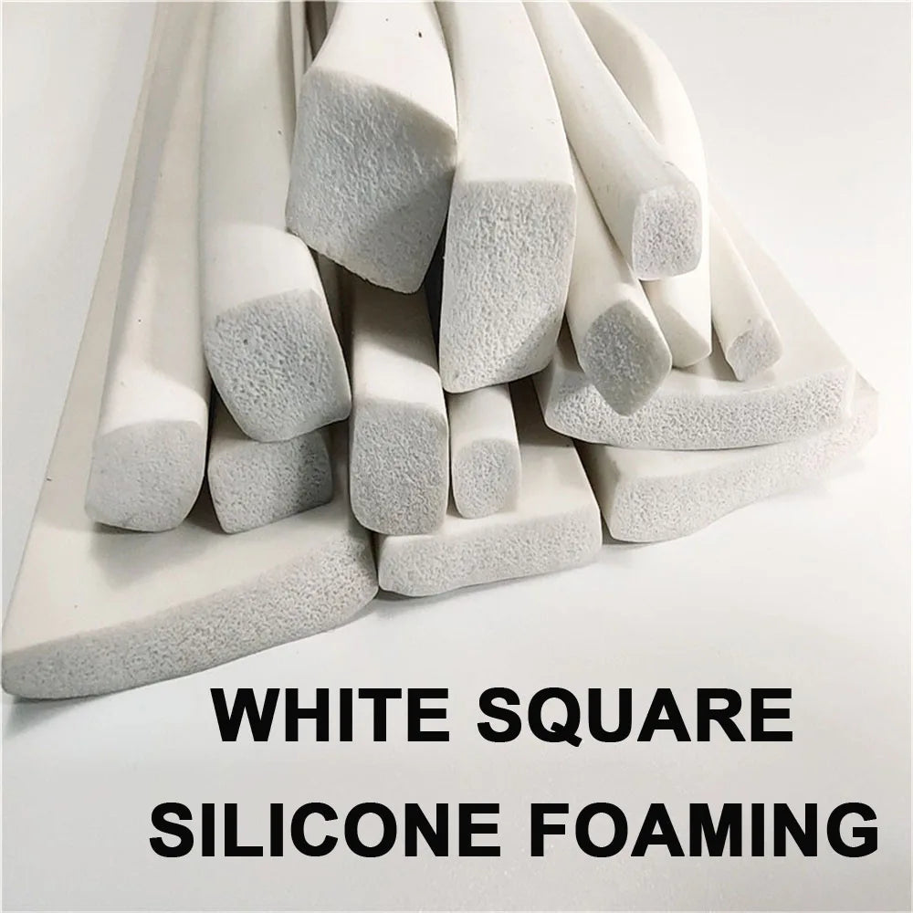 Length 1m To 10m Square White Silicone Foaming