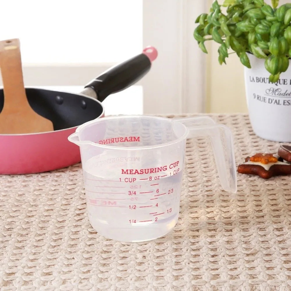 Cup Marking Clear Plastic Measuring Cup Spout Handles