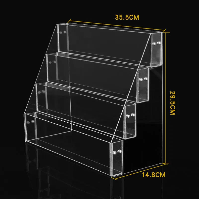 2-6 Tier Acrylic Book Display Stand Desk Bookshelf