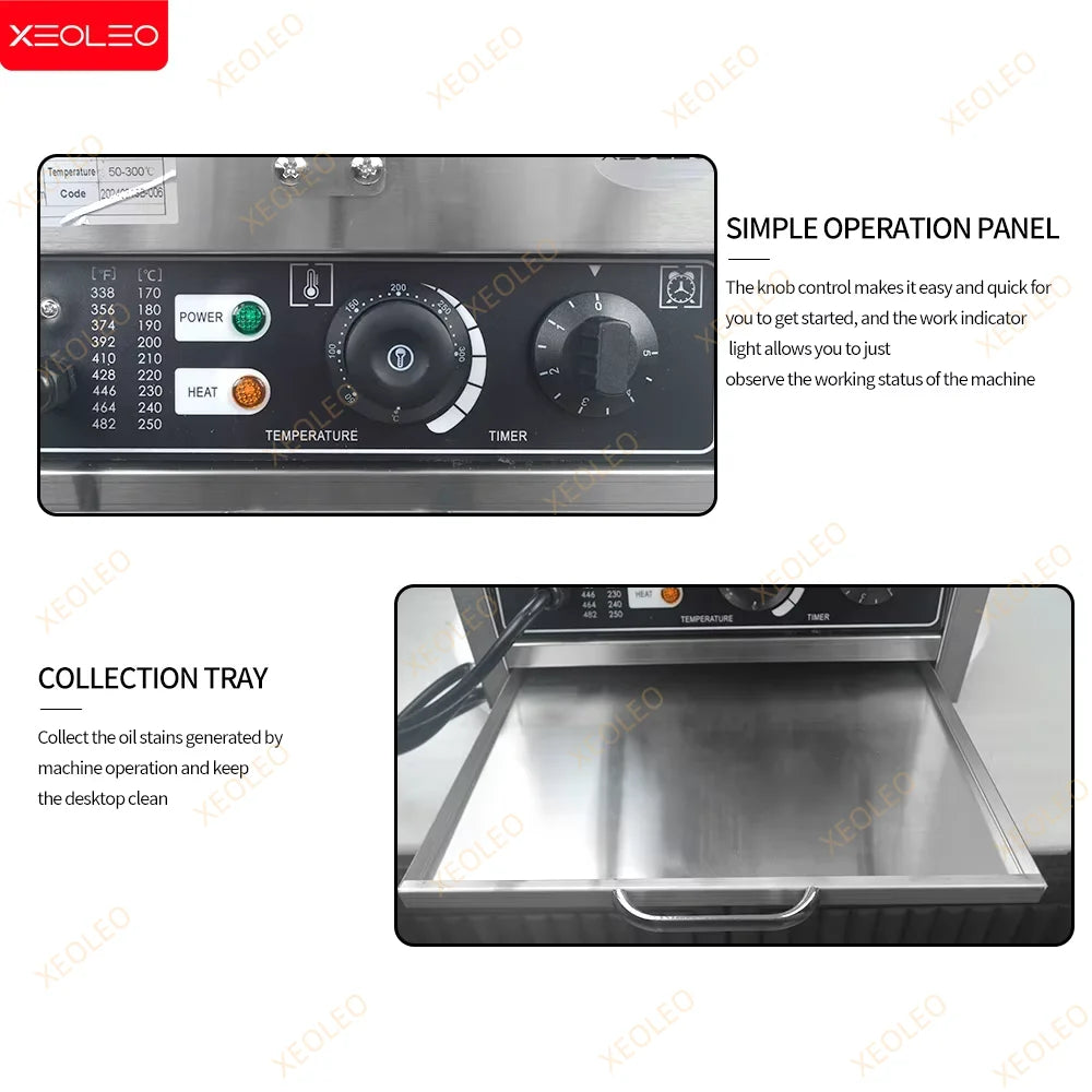 Xeoleo Taiyaki Maker Fish Waffle Machine Fish Cake