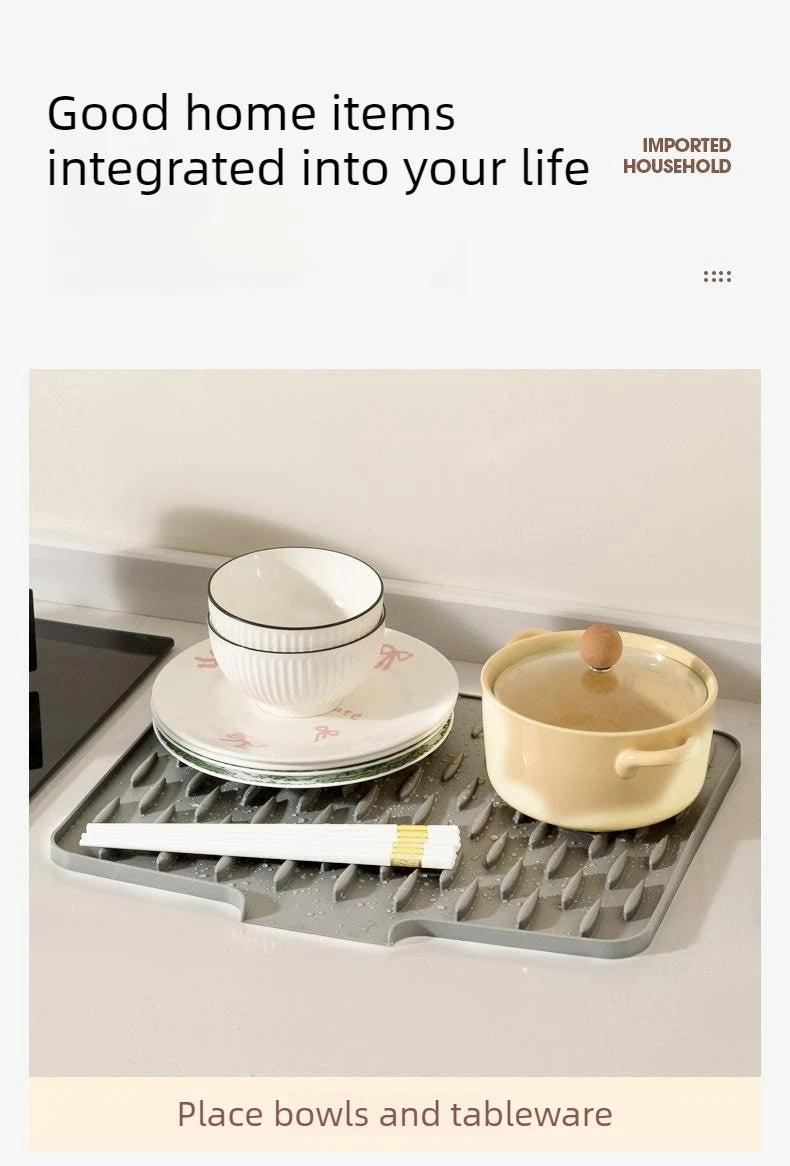 Silicone Dish Drying Mat Counter - Heat Resistant