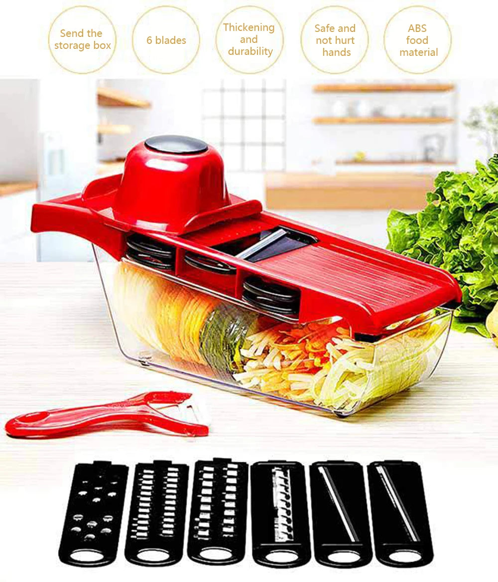 Vegetable Cutter Steel Blade Slicer Potato Peeler Carrot