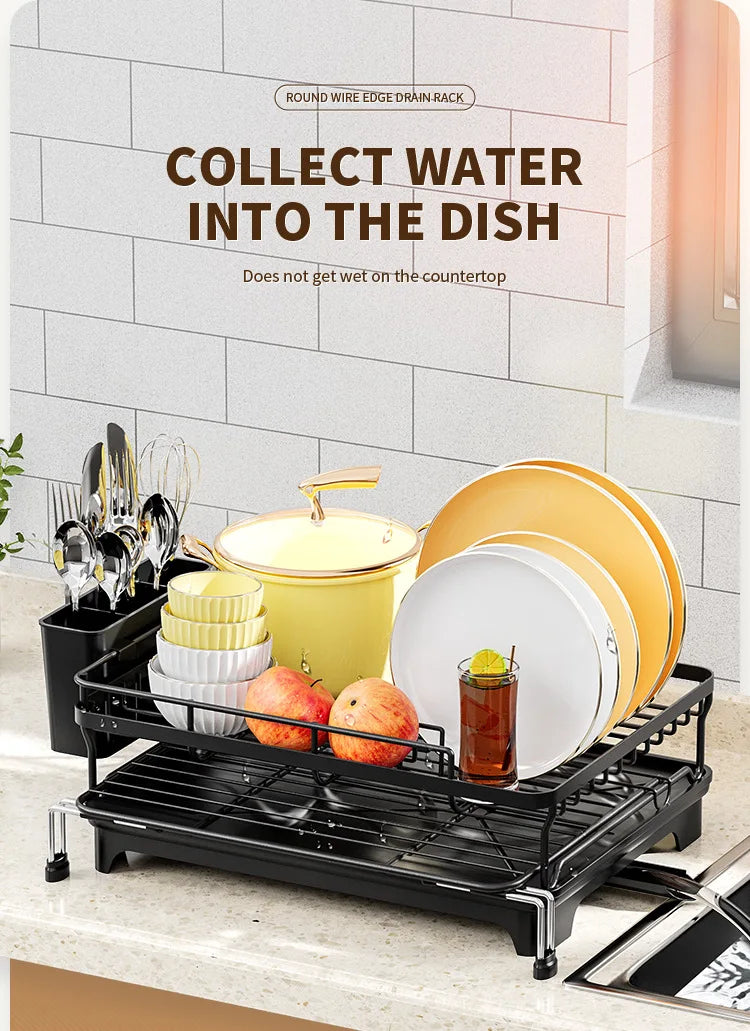 Dish Drying Rack Dish Rack Drainboard Expandable Dish
