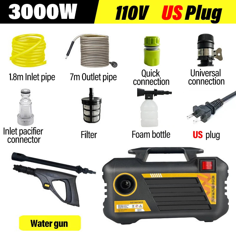 Eafc Newest 2000w Electric High Pressure Washer Powerful