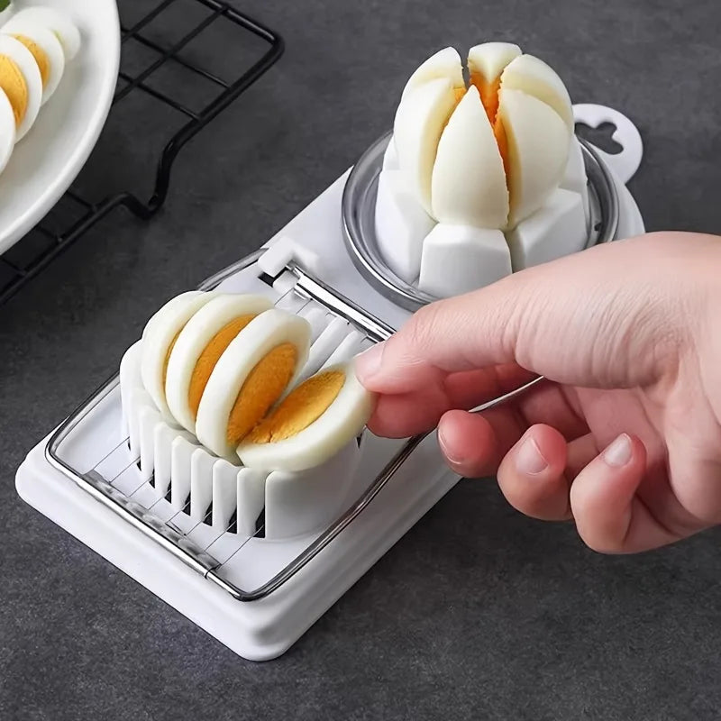 Egg Cutter Stainless Steel Egg Slicer Sectioner Cutter