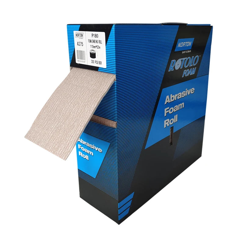 Norton Hand-Torn Sponge Sandpaper 200 Sheets Box Car