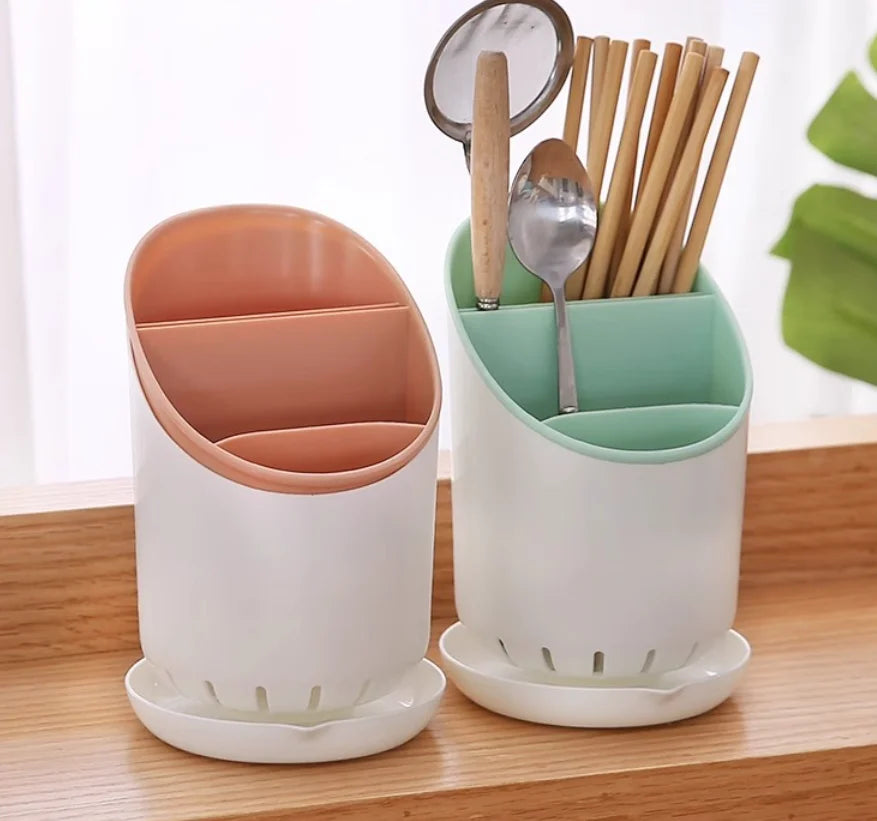 1pc Plastic Cutlery Drain Rack Chopsticks Spoon Fork