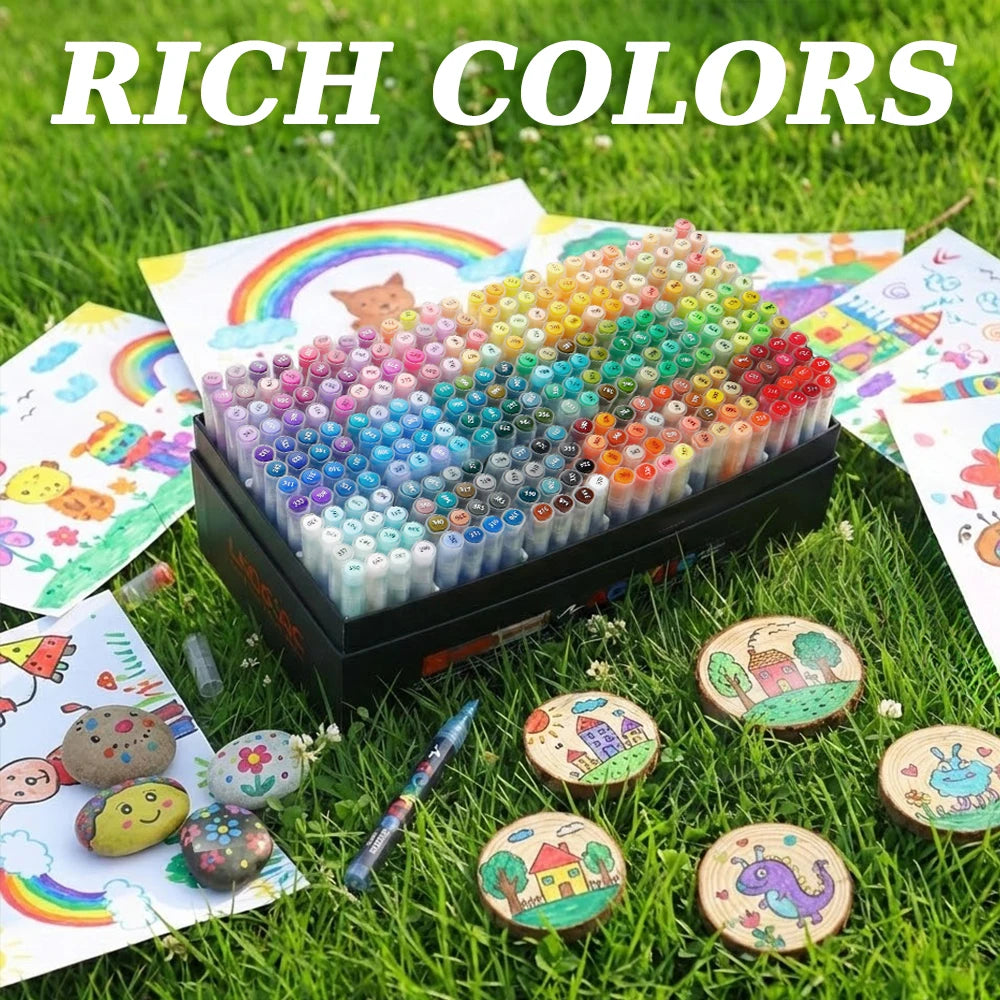 120/168/240/288 Colors Art Markers Large Color Systems Soft