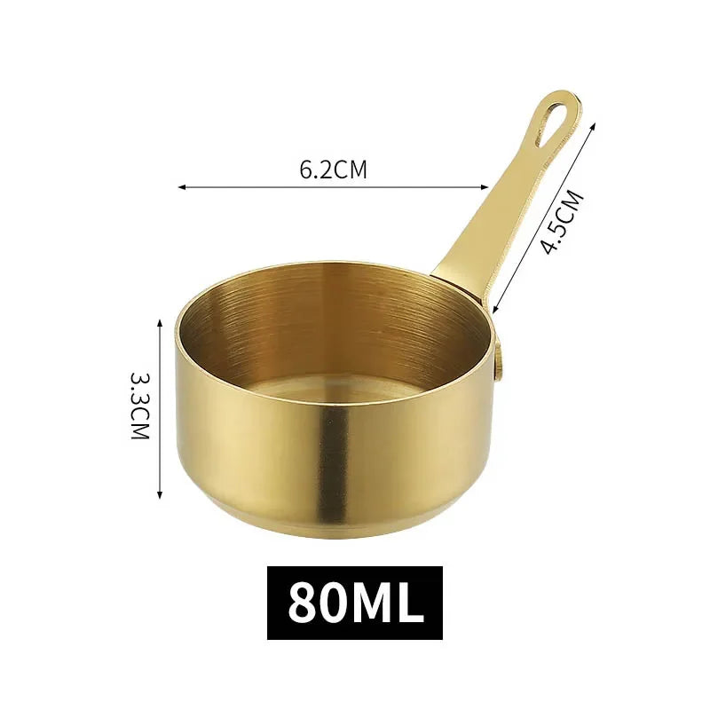 60/80/100ml Sauce Pan Pot Stainless Steel Nonstick Milk
