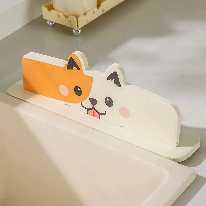 1pcs Silicone Sink Water Splash Guard Washing Basin