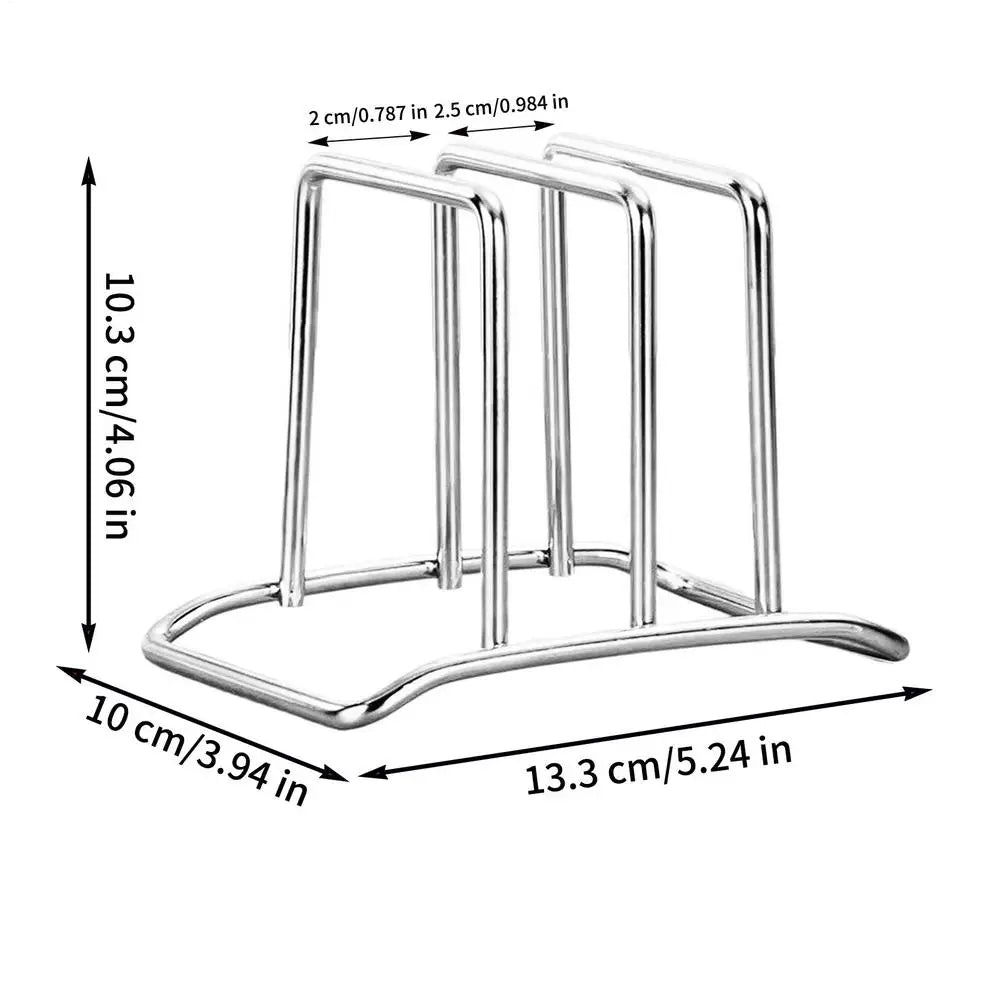 Chopping Board Rack Space-Saving Stainless Steel Pot Lid