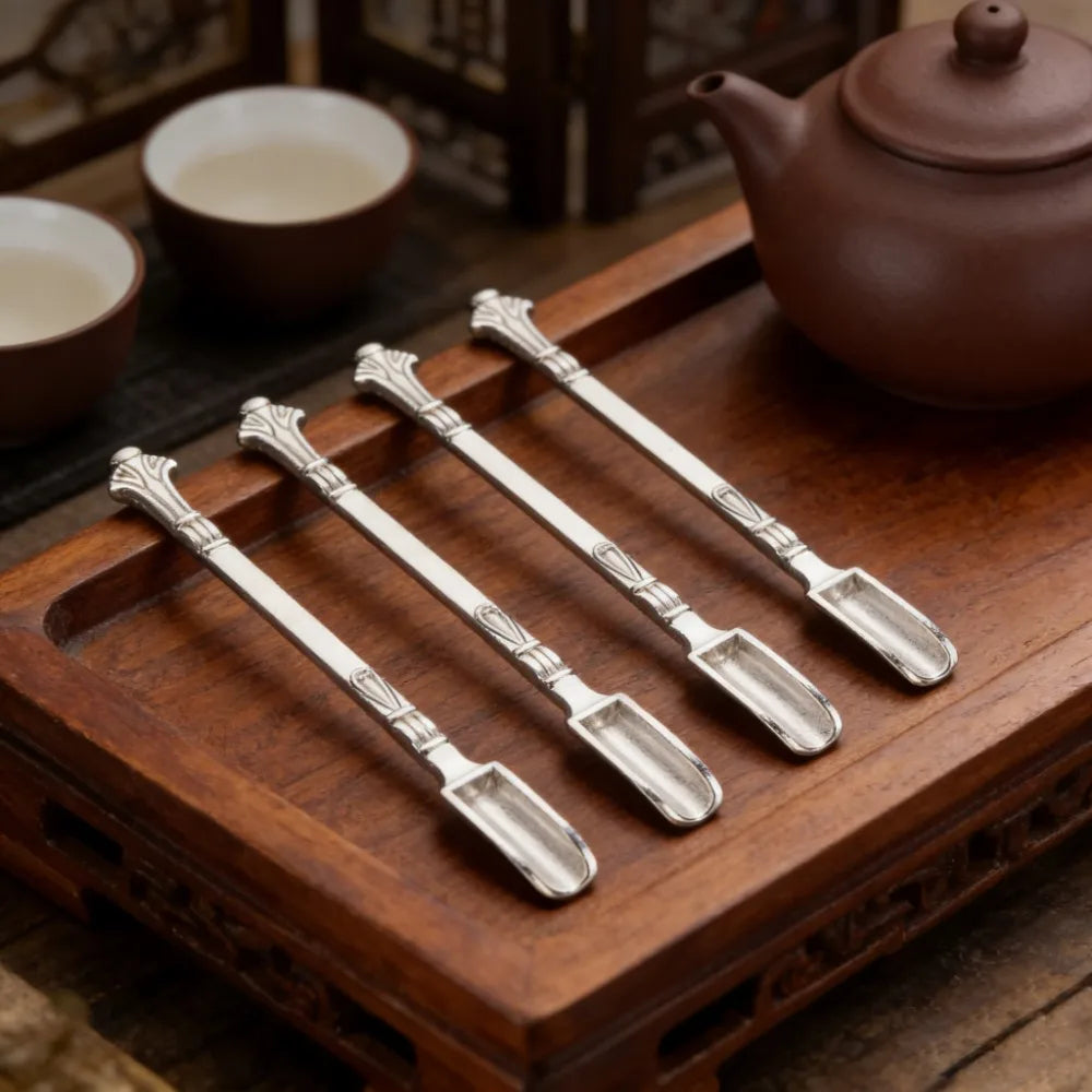 4pcs Metal Small Shovel Oil Spoon Creative Design