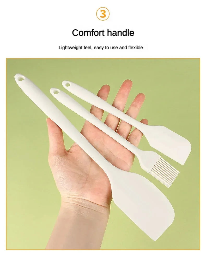 High Heat-Resistant Silicone Spatula One-Piece Seamless Cooking
