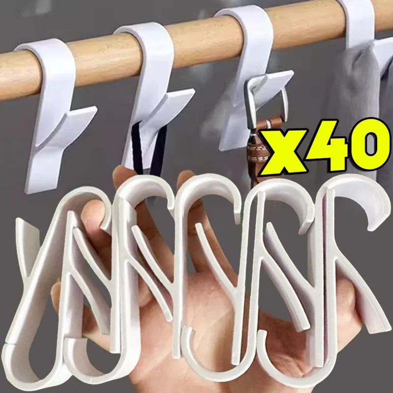 1/40pcs Bathroom Hanger Clips Heated Towel Radiator Rail