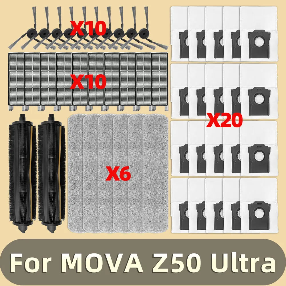 Compatible Mova Z50 Ultra Robot Vacuum Parts Main