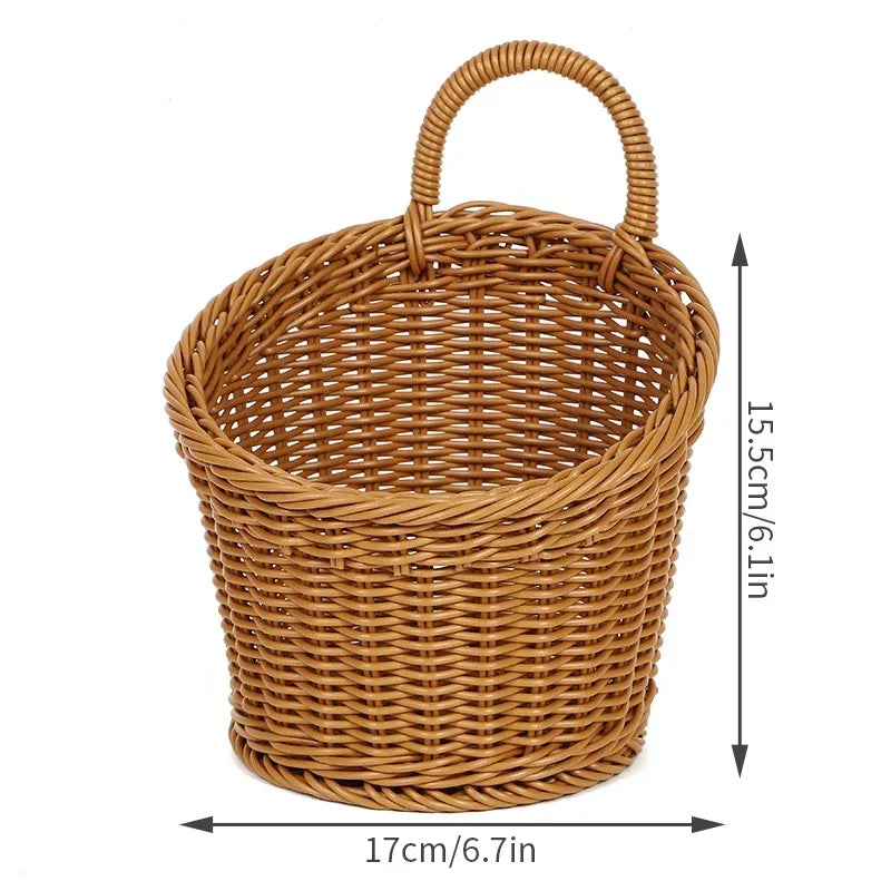Organizer Wall Hanging Storage Basket Woven Basket Decorative