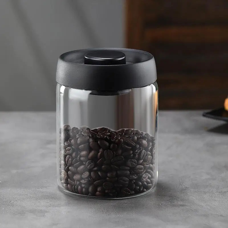 Vacuum Sealed Tank Coffee Bean Glass Sealed Jar