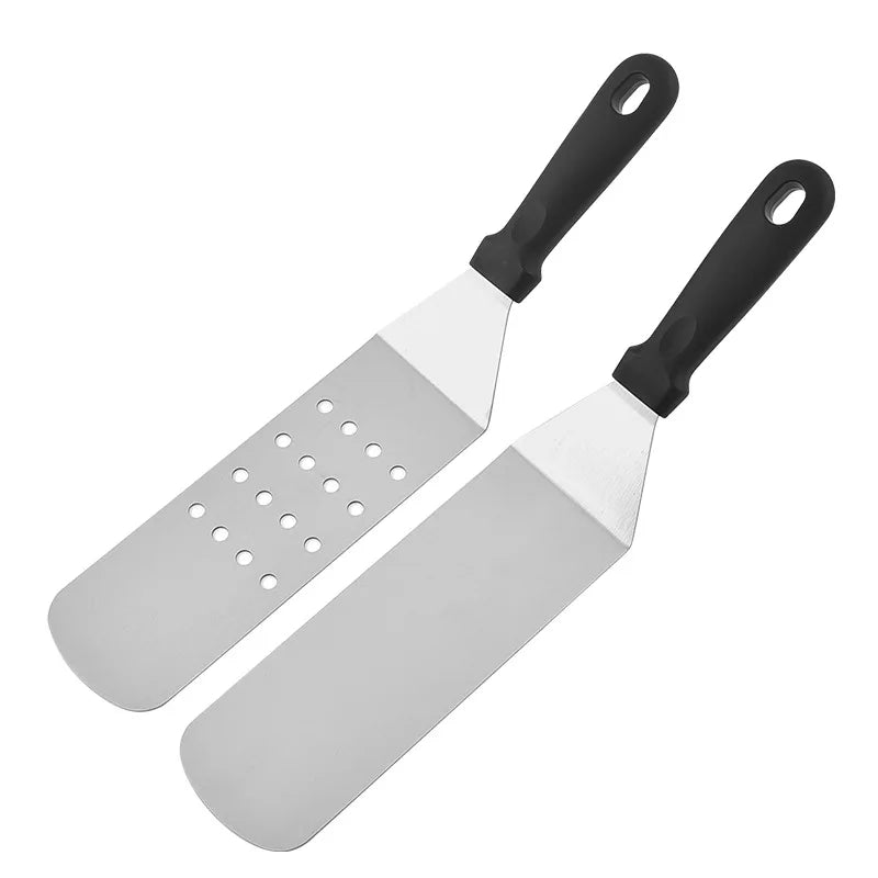 Stainless Steel Scraper Cooking Spatula Barbecue Spatula Plate