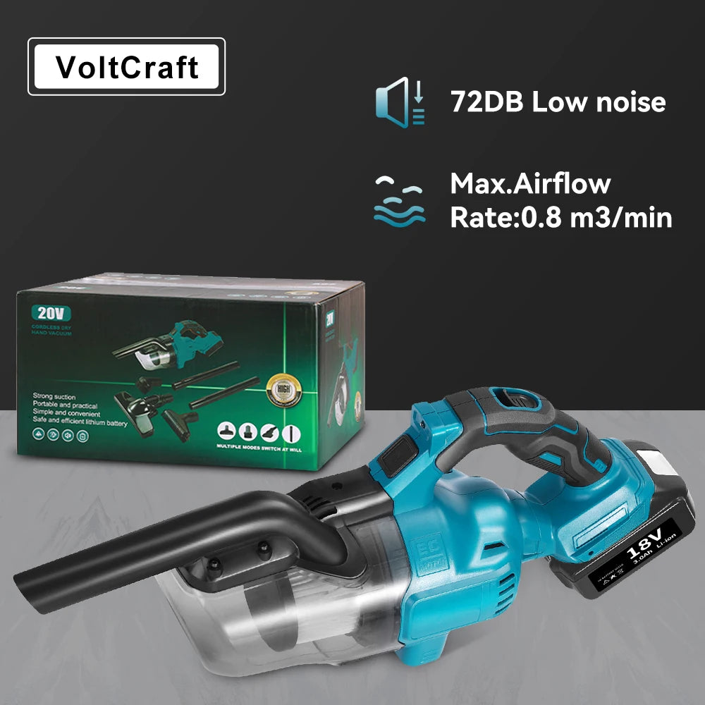 Electric Vacuum Cleaner Handheld Cordless Vacuum Car Dual