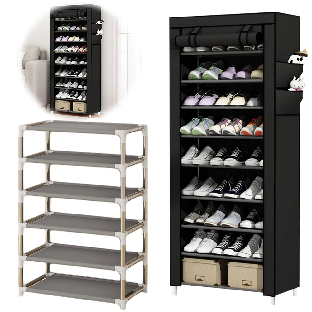 10 Layers Shoes Cabinet Cover Dustproof Shoes Storage