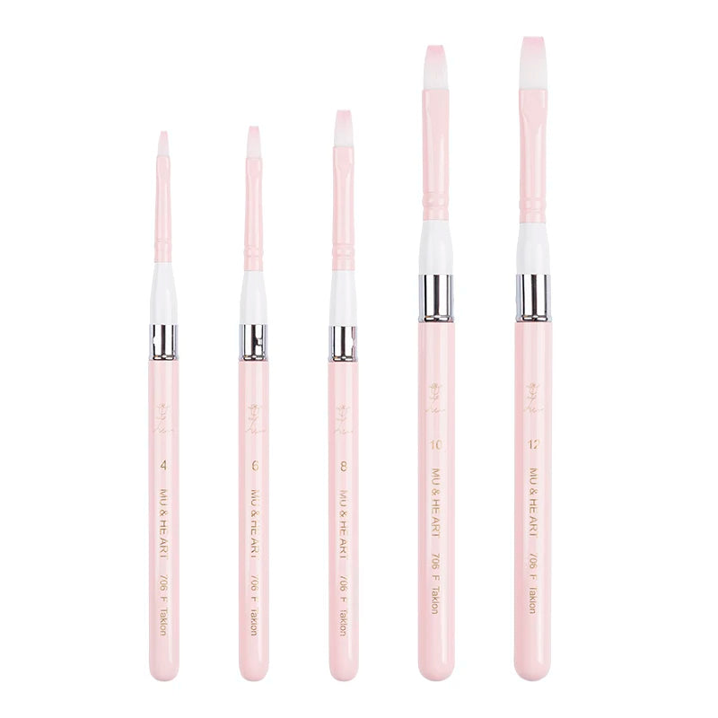 Pink Travel Minipen Korean Synthetic Hair Artist Acrylic