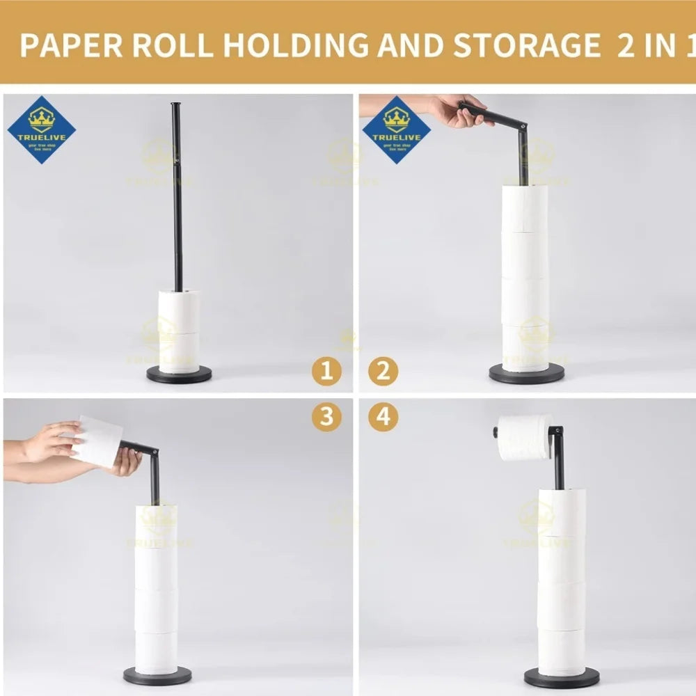 Paper Towel Holder Bathroom Stainless Steel Floor Mounted
