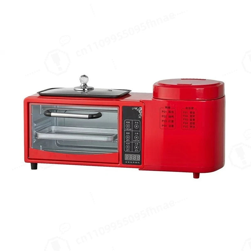 Frying Pot Electric Oven Rice Cooker 4-In-1 Sandwich