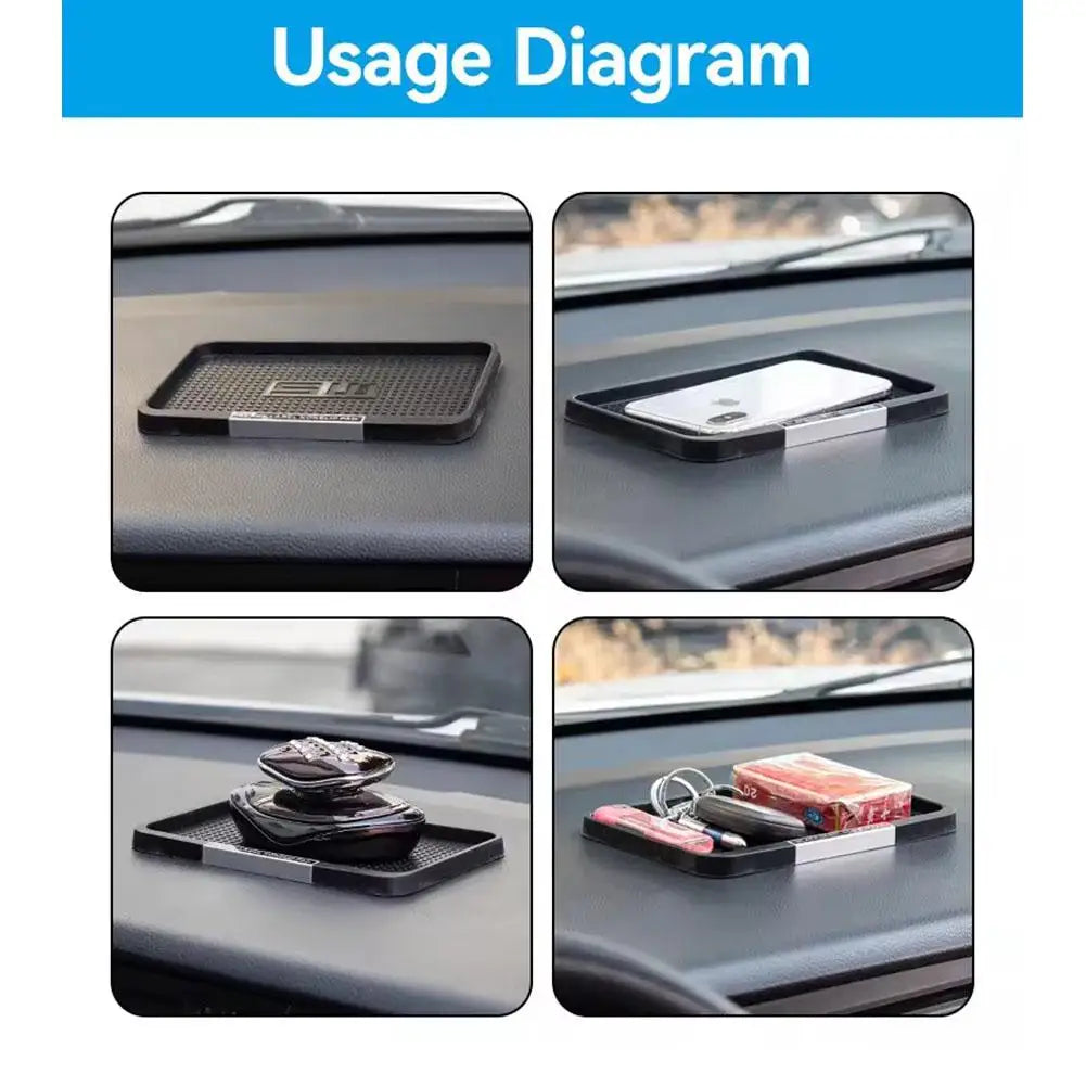 Car Dashboard Silicone Mat Phone Holder Anti Slip