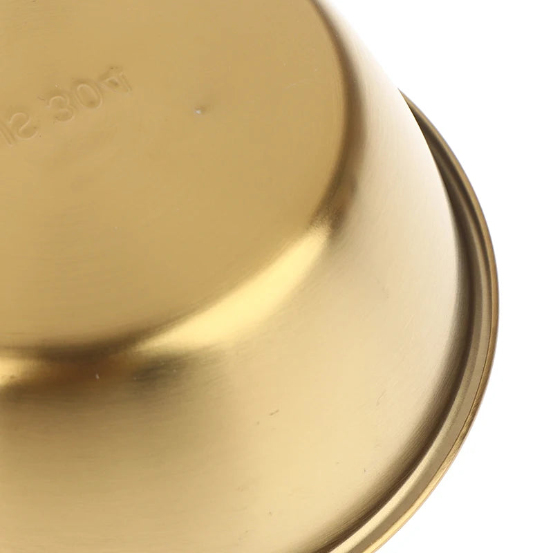 10 5/12/13cm Gold Stainless Steel Salad Bowls Fruit