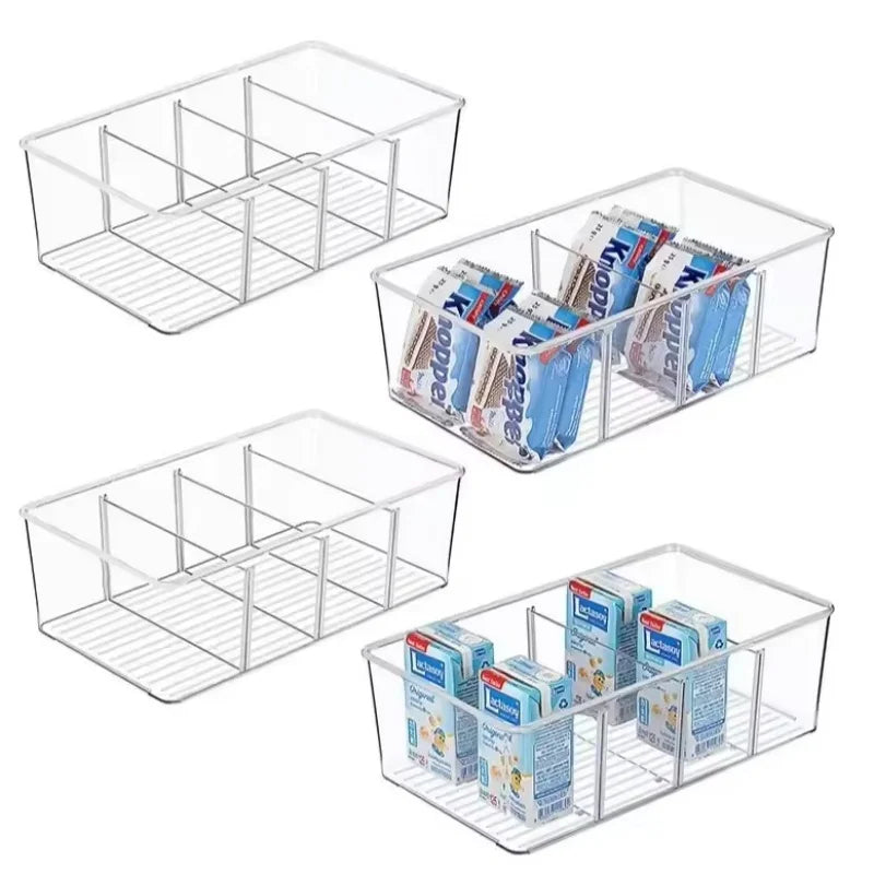 Refrigerator Organizer Bin Clear Plastic Food Storage Organizer