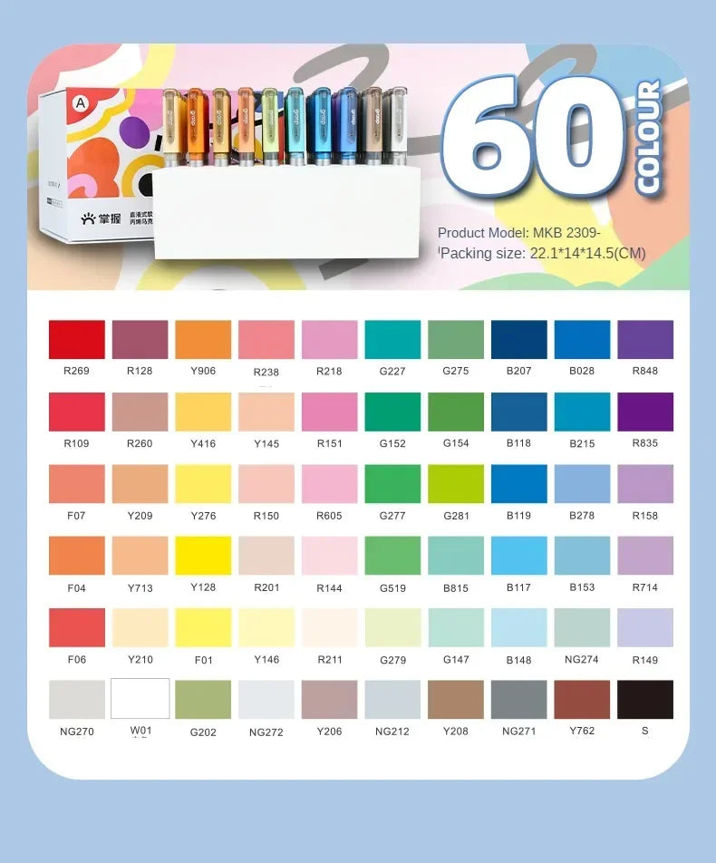 Grasp 120/1 Colors Acrylic Markers Brush Tip Paint