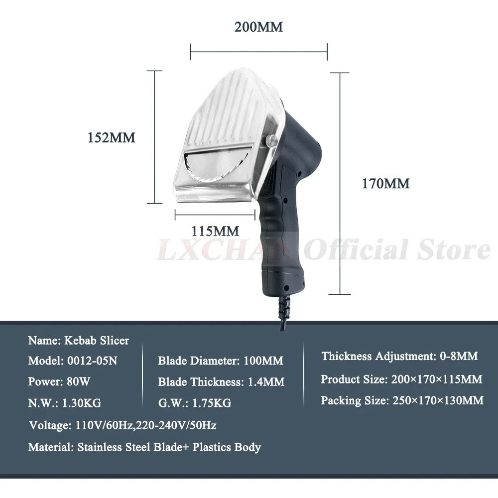 Lx 05 Electric Kebab Slicer Shawarma Machine Knife