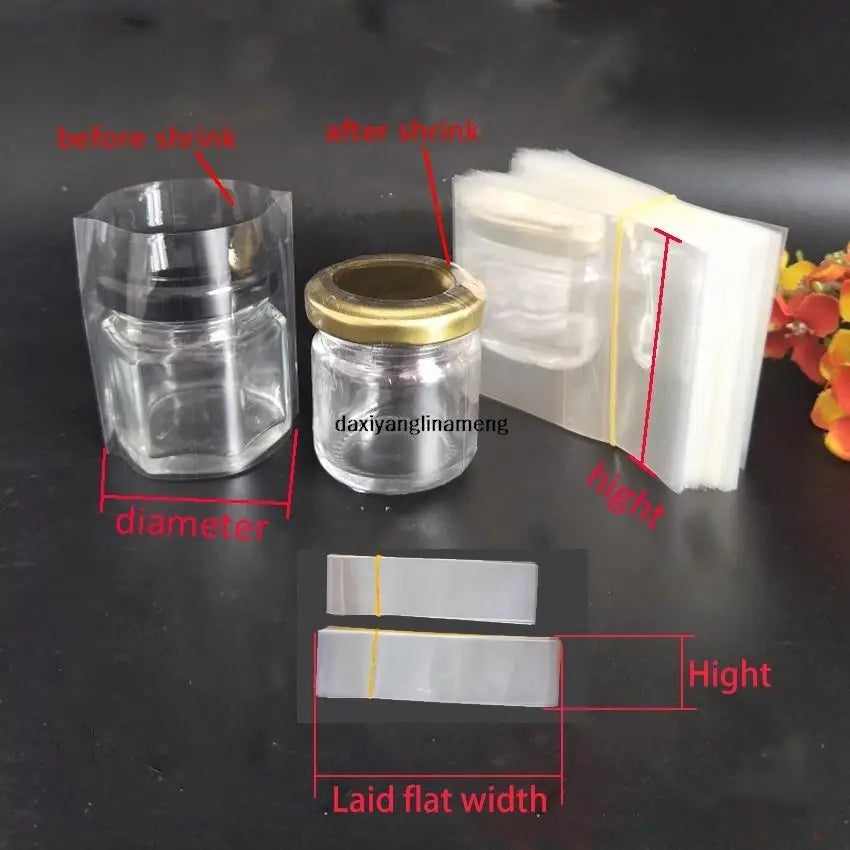 400pcs Bottle Mouth Heat Shrinkable Film Bottle Cap