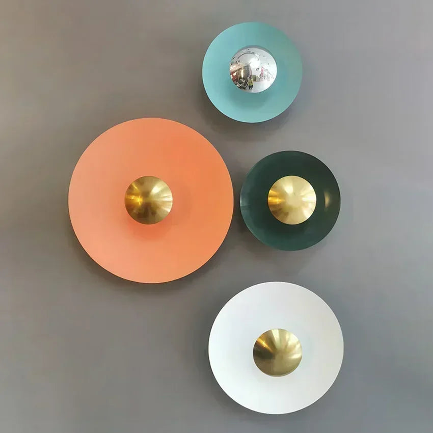 Modern Minimalist Designer Led Wall Light Dish Foyer