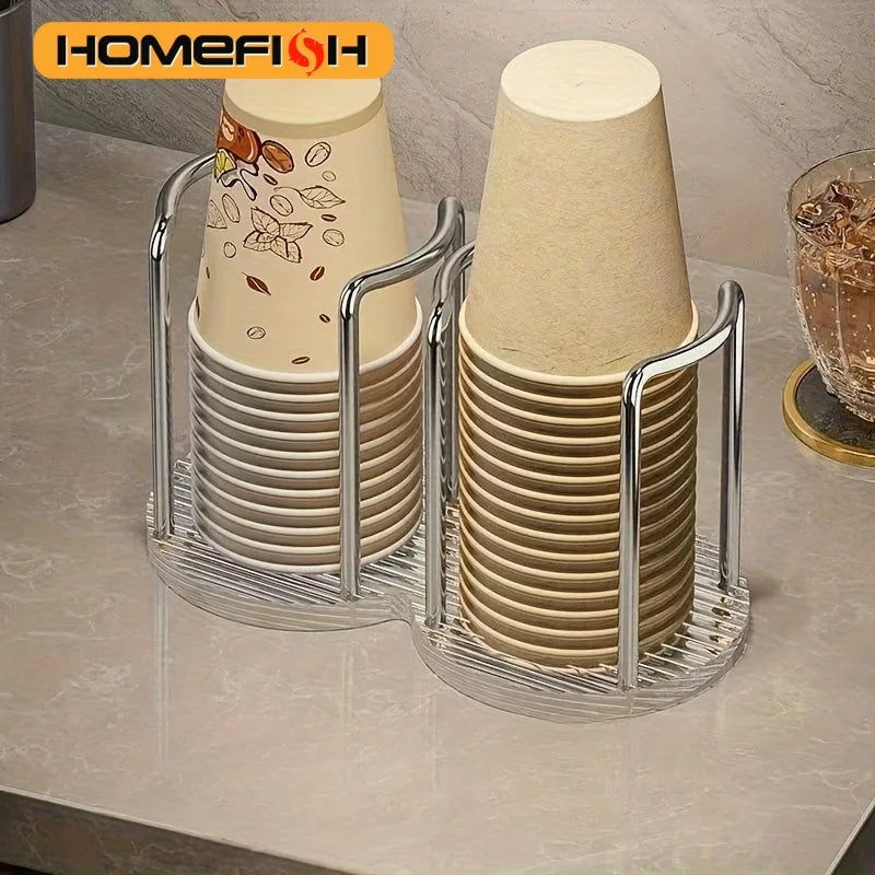 Disposable Cup Storage Holder Luxury Cup Dispenser Rack