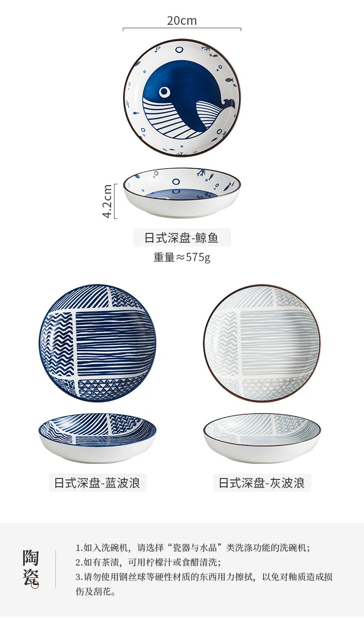 Japanese Ceramic Dish Deep Dish Restaurant Hotel Creative