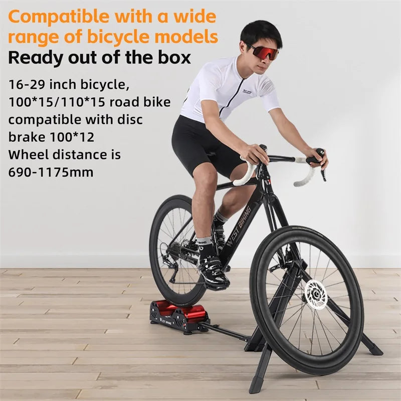 West Biking Bicycle Magnetic Resistance Roller Training Stand