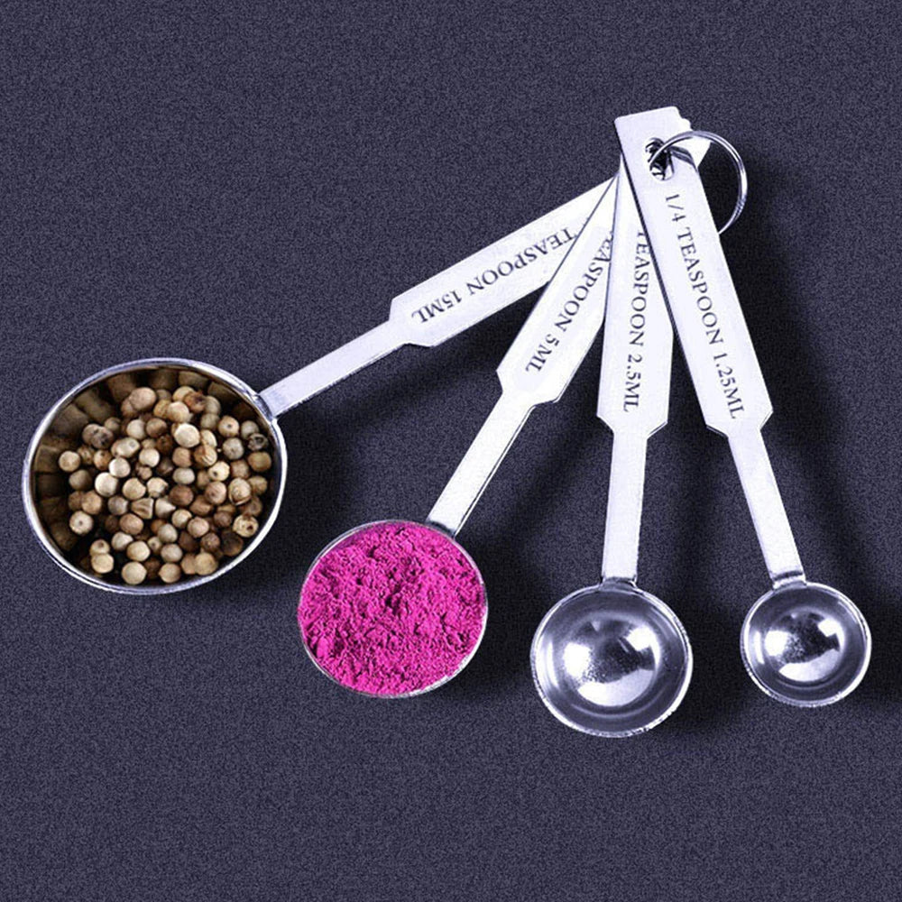Stackable Measuring Cups Spoons Baking Stainless Steel Coffee