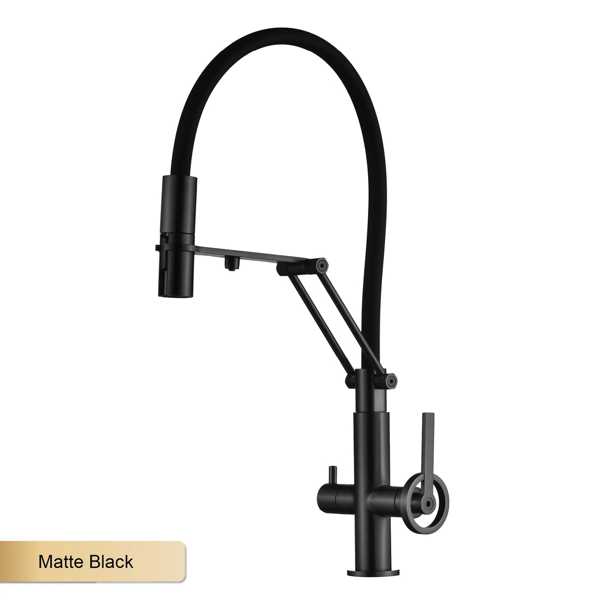 Industrial Brass Brushed Rose Gold Faucet Separated Filter