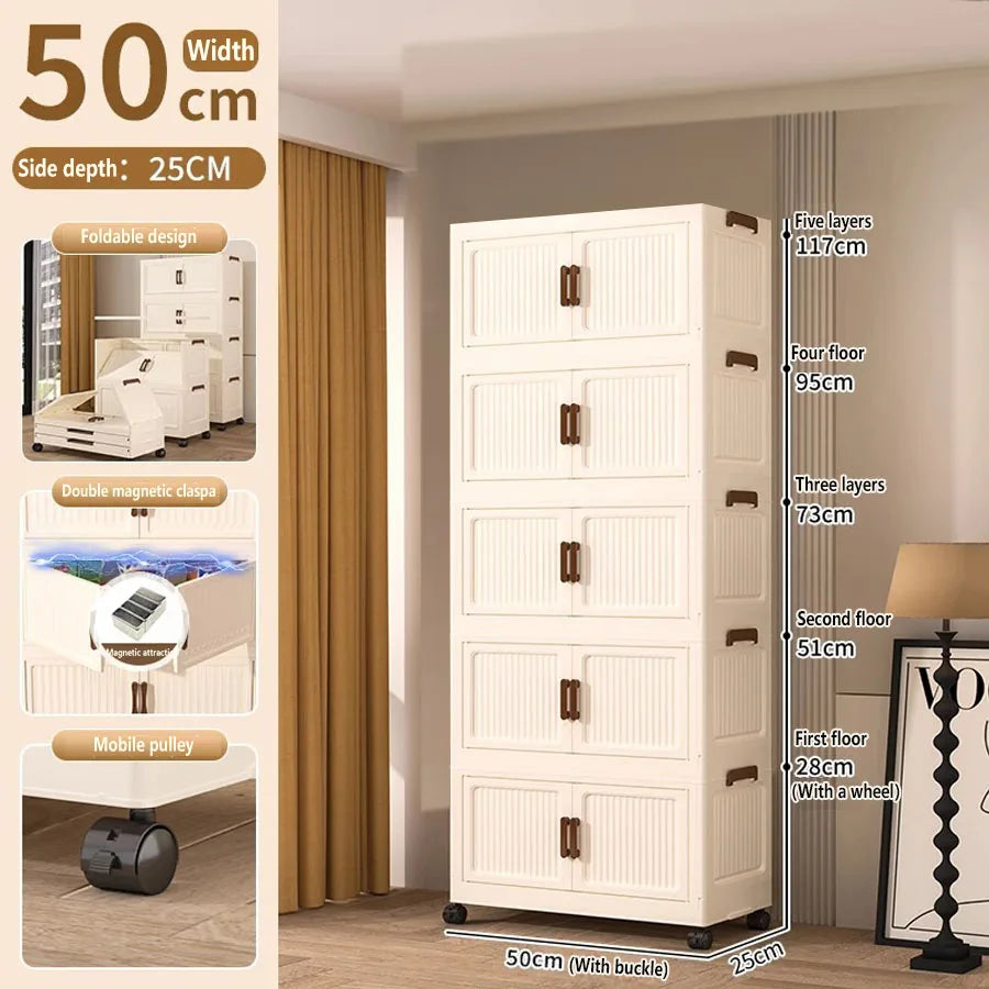 Storage Box Foldableing Cabinet Storage Cabinet Clothes Toys