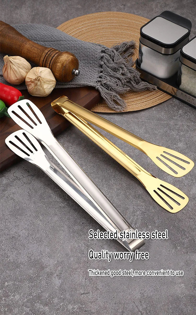 Stainless Steel Anti-Slip Food Clamp Utensils Buffet Cooking