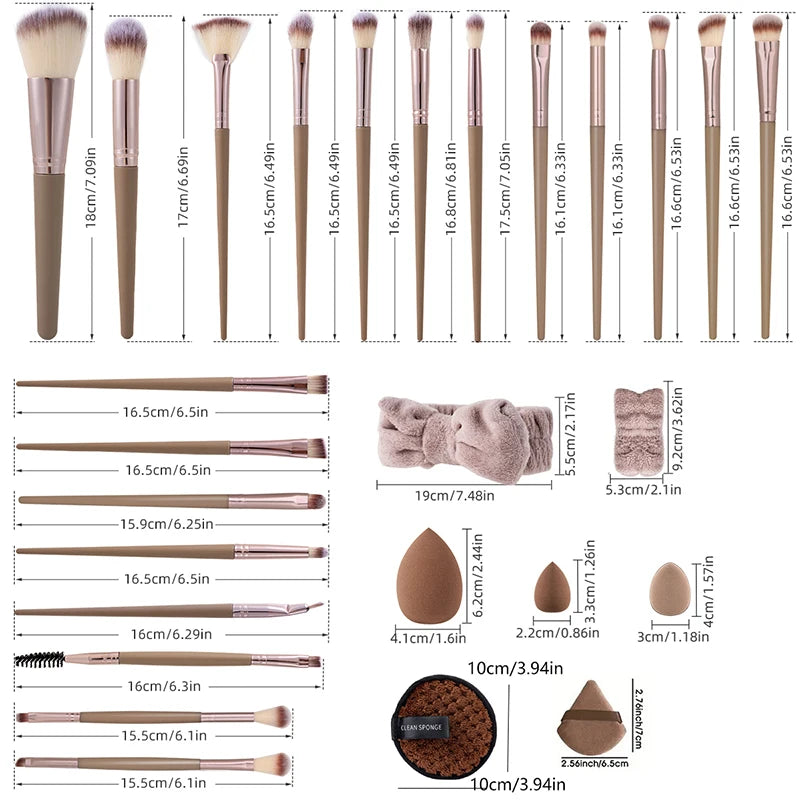 20/40pcs Makeup Brush Sponge Professional Makeup Brush Triangle