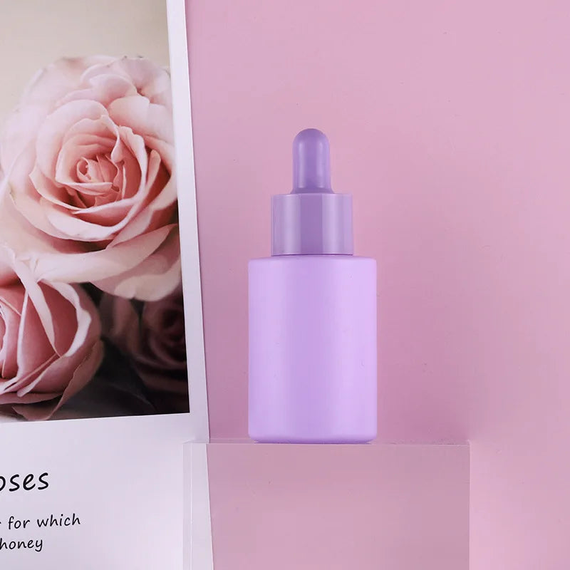 10/20/30/50pcs Glass Dropper Bottle Candy Color 30ml Essential
