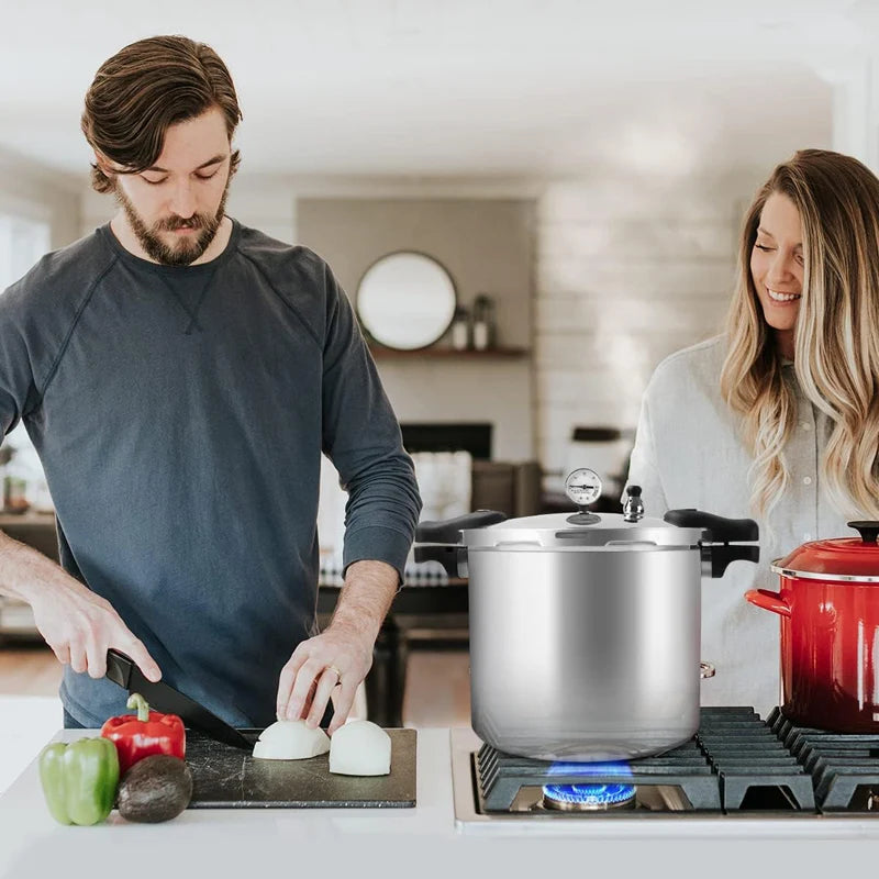 23qt Aluminum Pressure Cooker & Canner 105kpa Induction