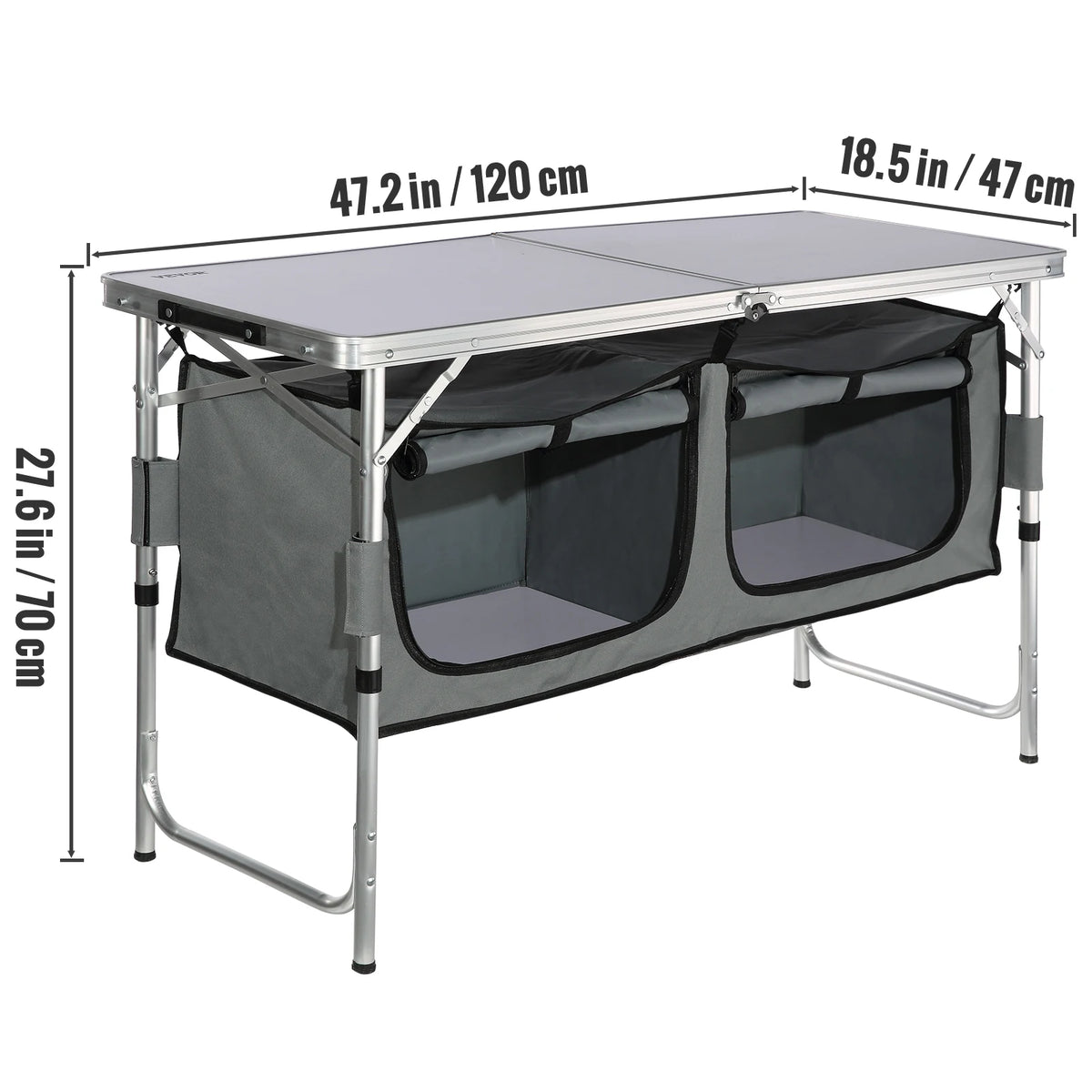 Succebuy Camping Outdoor Table Cabinet Foldable Folding Cooking
