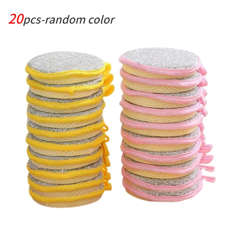 10/20/50pcs Double Side Dishwashing Sponge Dish Washing Brush
