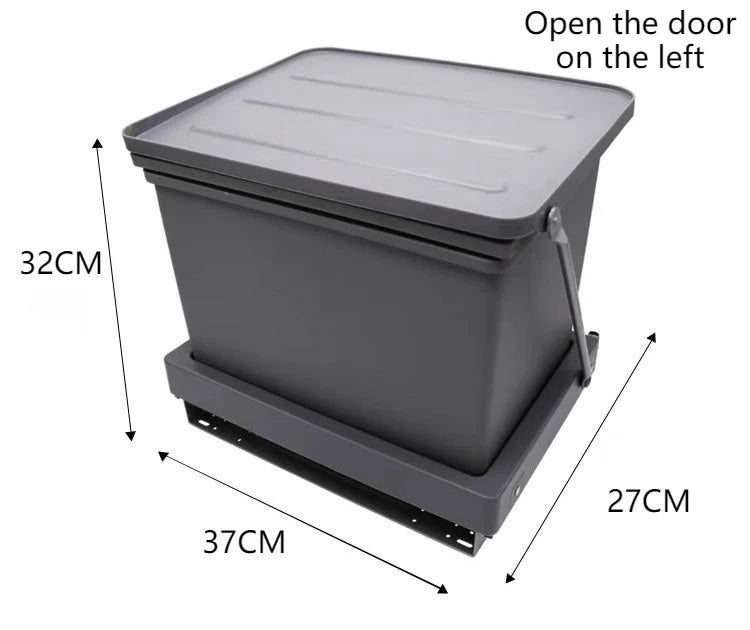 Large Capacity Trash Can Recycle Trash Bin Food