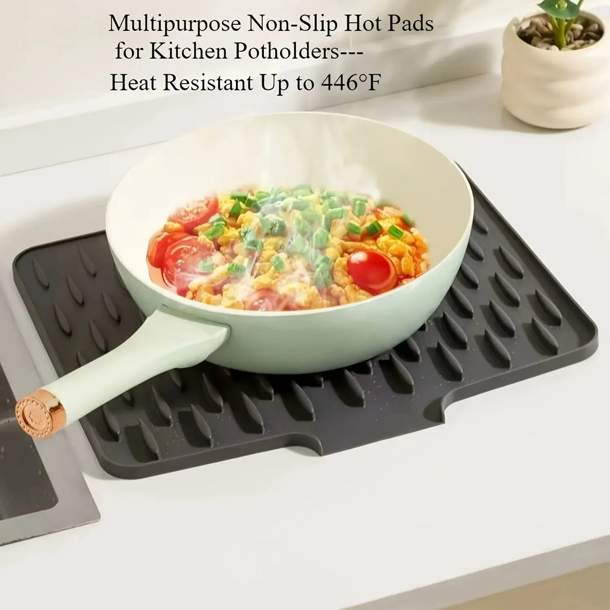 Silicone Drain Mat Built-In Drainage Design Easy To