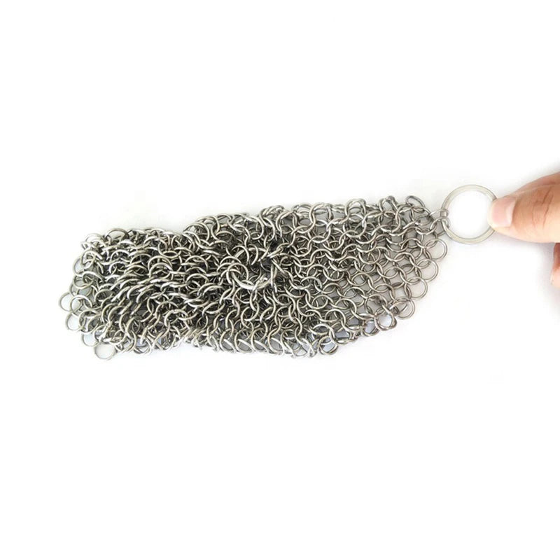Cleaning Ring Stainless Steel Cleaner Chainmail Scrubber Reusable